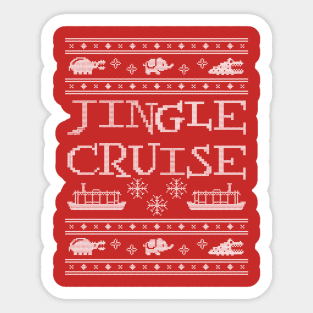 Jingle Cruise Ugly Sweater Sticker